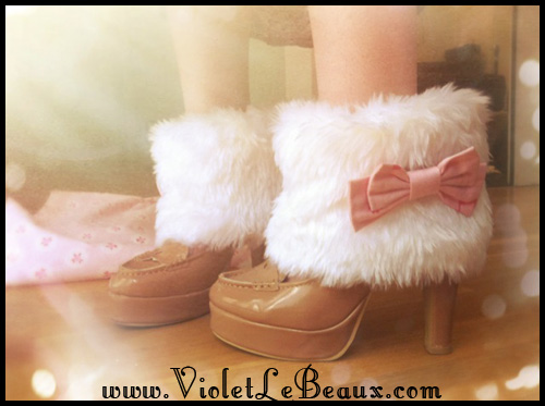 How To Make DIY Faux Fur Boot Cover Violet LeBeaux Tales of an Ingenue